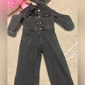 Zara Black Denim Jumpsuit Size 2-3 Years